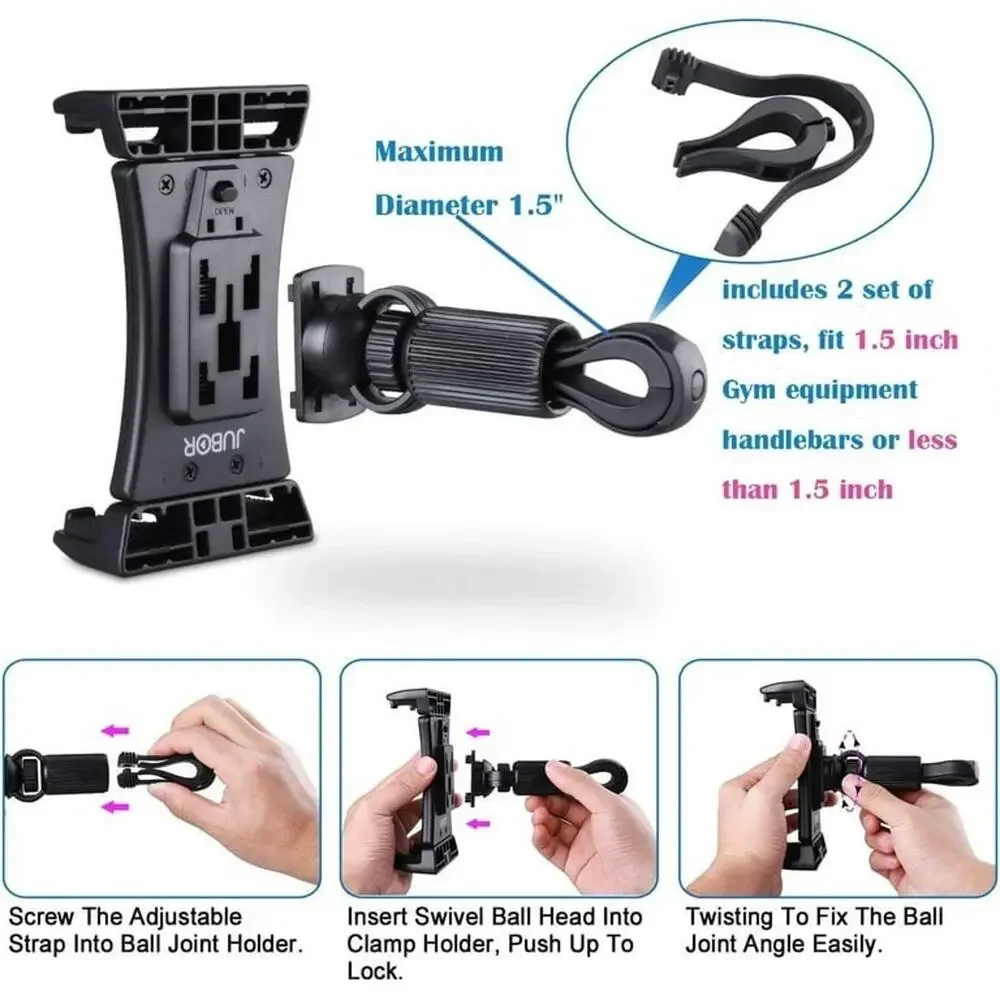 JUBOR Tablet/Smartphone Mount Holder iPad holder for spin bike Exercise iPad New